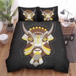 The Wild Animal - The Bison Native Pattern Vector Bed Sheets Spread Duvet Cover Bedding Sets