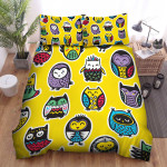 The Wildlife - The Colorful Owls Pattern Bed Sheets Spread Duvet Cover Bedding Sets