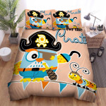 The Wildlife - The Owl Pirate Art Bed Sheets Spread Duvet Cover Bedding Sets