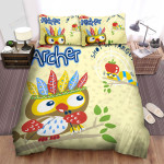 The Wildlife - The Owl Archer And The Target Bed Sheets Spread Duvet Cover Bedding Sets