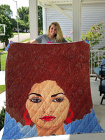 Pam Grier Quilt Blanket
