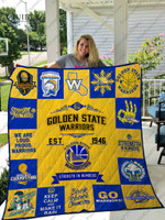 Golden State Warriors Quilt Blanket 01