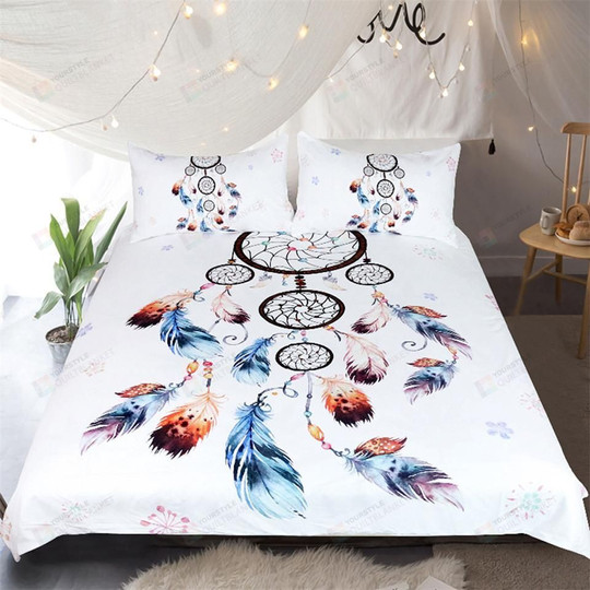 Watercolour Dreamcatcher Cotton Bed, King Duvet Cover 102 X 90
