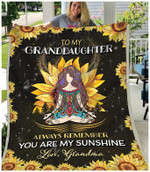 Blanket - Hippie - To My Granddaughter - My Sunshine