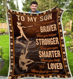 Custom Blanket - Baseball - To My Son - Always Remember