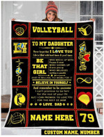 Blanket - Volleyball - To My Daughter - Be That Girl