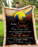 Blanket - Volleyball - To My Son - I Love You(Dad)