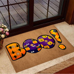 Boo Pumpkin Doormat Spider Halloween Welcome Mat Living Room Halloween Decor - 1