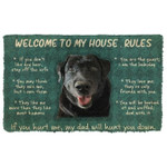 Welcome To My House Labrador Retriever Dog Rules Doormat - 1