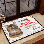 DonT Let The Tiny Humans Escape Easy Clean Welcome Doormat - 1