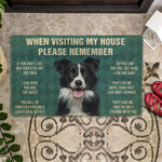 Border Collies House Rules Doormat DHC04061875 - 1