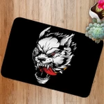 Angry Wolf Red Eyes And Tongue Doormat DHC0506339 - 1