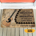 Acoustic Guitars An Old Guitarist Personalized Doormat DHC04062322 - 1