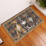 American Staffordshire Terrier Flower Paw Doormat DHC0506301 - 1