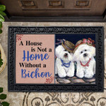 Bichon Frise Sisters House Not A Home Doormat DHC04063300 - 1