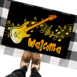 Retro Style Guitar Musical Welcome Doormat Rug For Guitarists And Music Lovers In Daily Life As House Decoration - 1