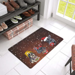Christmas Wiaccessories Of French Bulldog Rubber Doormat DHC04061639 - 1