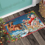 Christmas Santa Claus And Reindeer GS-CL-LD3010 Doormat - 1
