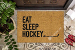 Eat Sleep Hockey CLA1710006D Doormat - 1