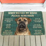Bullmastiff Dogs House Rules Doormat DHC04064344 - 1