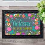 Floral Garden Welcome Doormat DHC04063308 - 1