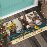 Donkey Butterfly Always Stay Humble And Kind KL3110103CL Doormat - 1