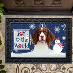 Christmas Snowflakes Springer Spaniel Doormat DHC04063979 - 1