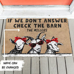 Check The Goat Barn Personalized Doormat DHC04062782 - 1