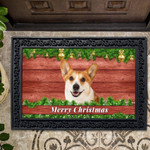 Christmas Barnwood Corgi Doormat DHC04063335 - 1