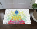 Colorful Buddha Lotus CL19100132MDD Doormat - 1