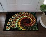 Fibonacci Spiral Art Fractal VD16100107D Doormat - 1