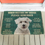 Coton De Tulear Dogs House Rules Doormat DHC04062283 - 1