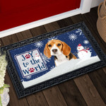 Christmas Snowflakes Beagle Iii Doormat DHC04063347 - 1