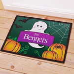 Friendly Ghost Personalized Halloween Welcome Doormat DHC05062023 - 1