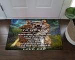 Dad And Son Wolf CL19100150MDD Doormat - 1