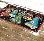 Christmas Bells CLT091004R Doormat - 1