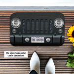Jeep Wrangler Black Doormat - 1