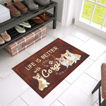 Life Is Better With Corgi KL0310133CL Doormat - 1