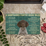 House Rules German Shorthaired Pointer Dog Doormat DHC04062036 - 1