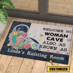 Love Knitting Personalized Doormat DHC070677 - 1