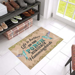 Life Is Better Wihummingbirds Doormat DHC04061512 - 1