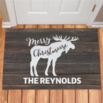 Merry Christmoose Personalized Christmas Moose Doormat DHC05062036 - 1