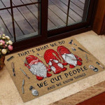 Thats What We Do Hairdresser Coir Pattern Print Doormat - 1