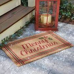 Merry Christmas Stripe CLT091028R Doormat - 1