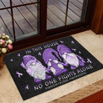 In This House No One Fights Alone Fibromyalgia Awareness Doormat DHC04065029 - 1
