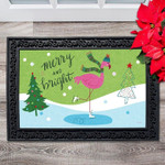 Merry Bright Flamingo Doormat DHC04063403 - 1