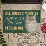Must Be Approved By Our Persian Cat Doormat DHC04062824 - 1