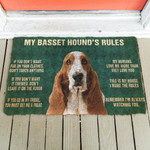 My Basset Hounds Rules Doormat DHC04062880 - 1