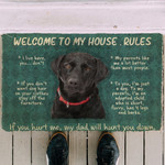 Labrador Retriever Welcome To My House Rules Doormat DHC04061936 - 1