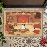 Just So You Know Cute Laughing Cats Personalized Doormat DHC05061526 - 1